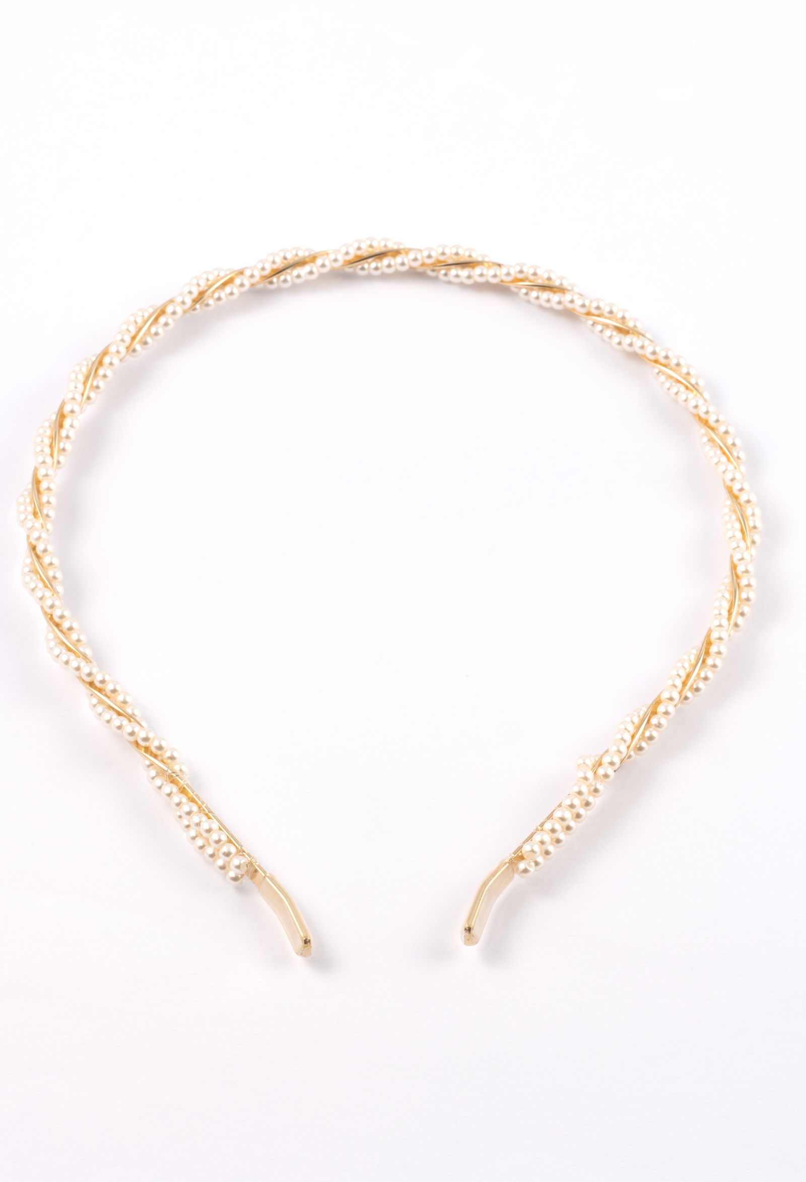 GOLD PEARL TWIST ALICE BAND