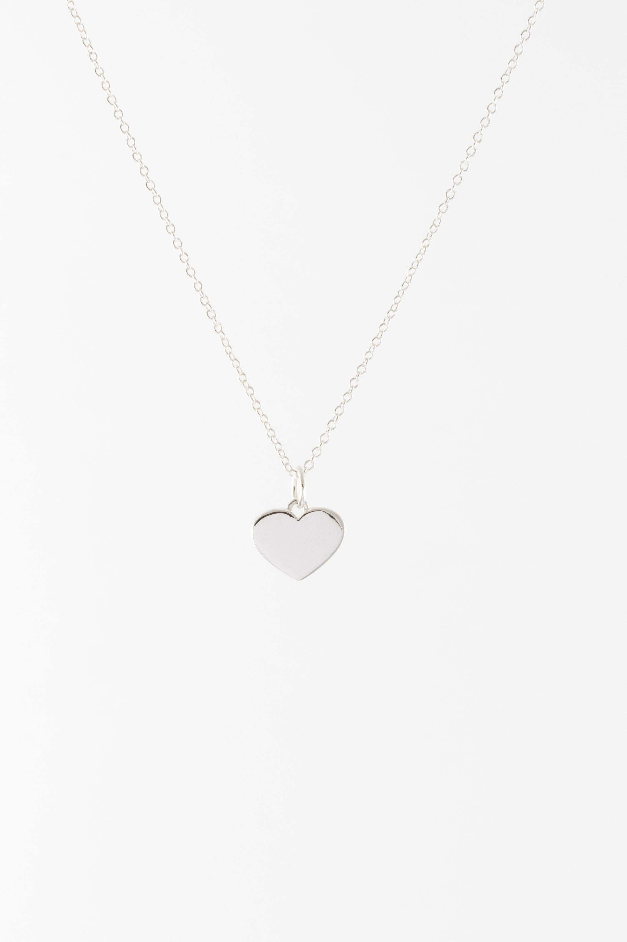 ★HARANG★ HR 378N_Silver Necklace Sterling Silver Heart Necklace