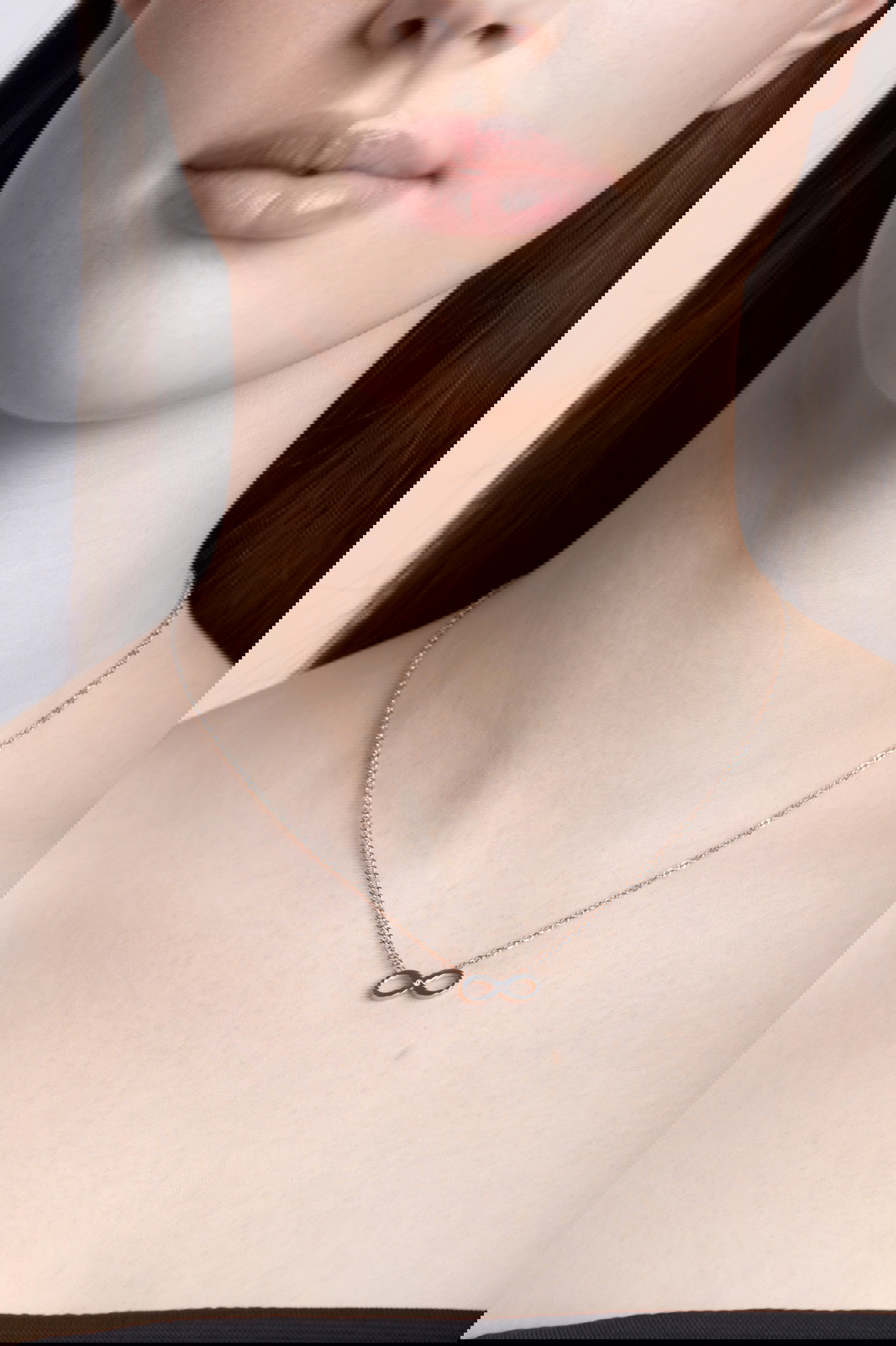 Silver Infinity Pendant Necklace
