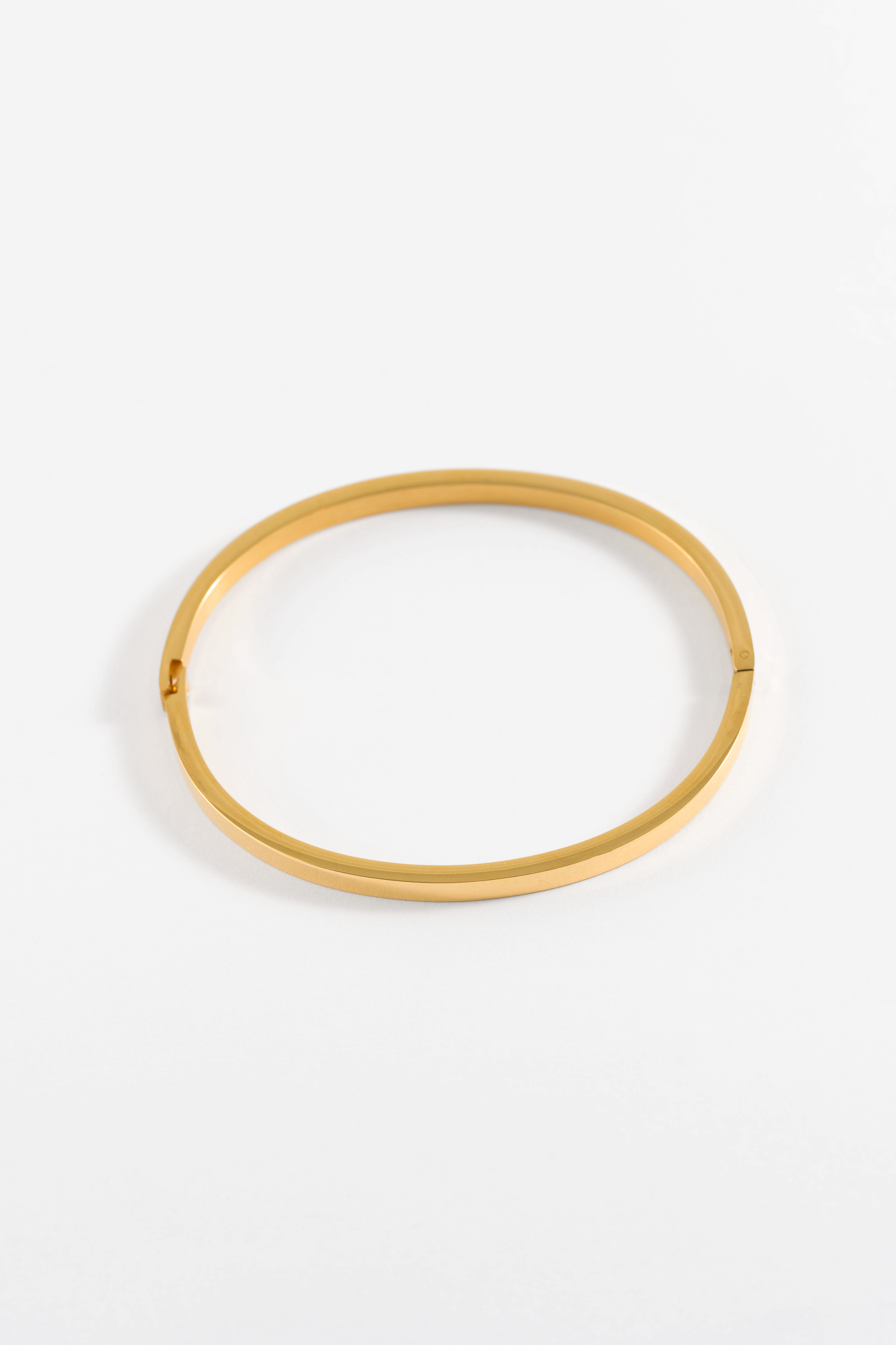 IRIEBEABH round bangle＃IBJ-001 GOLD HINGED CUFF BANGLE